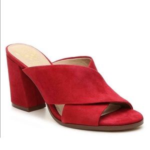 Vince Camuto “Stania” Suede Block Mule